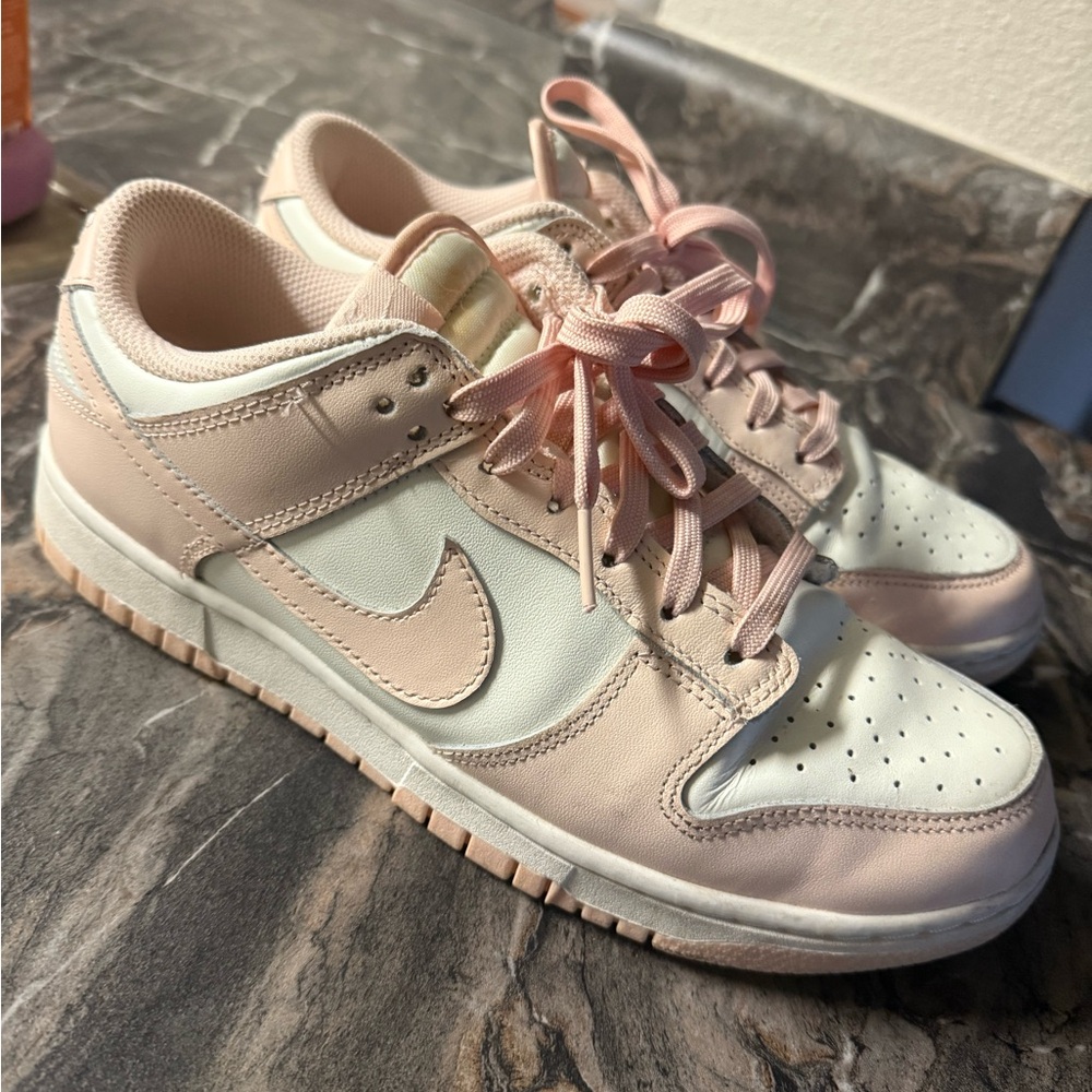 Nike Women's Sneakers in Pink and Cream